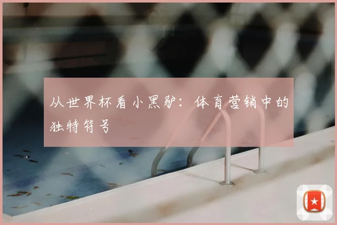 从世界杯看小黑驴：体育营销中的独特符号